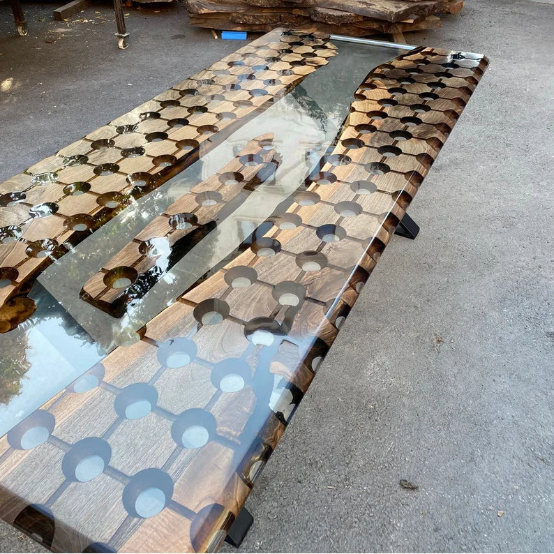 Lens Walnut Conference Table