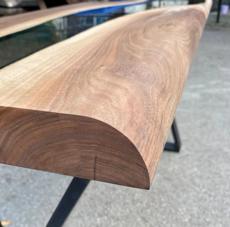 Driftwood Walnut Console Table