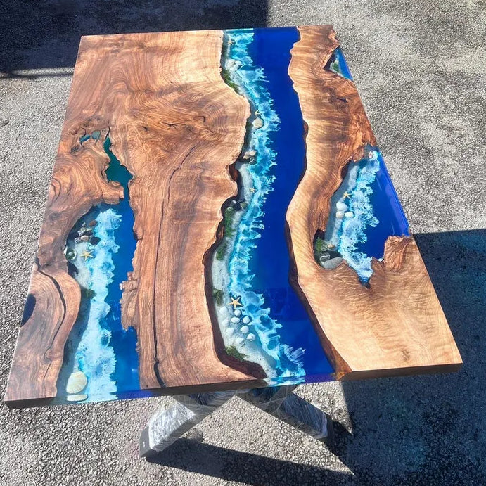 Coral Reef Live Edge Dining Table