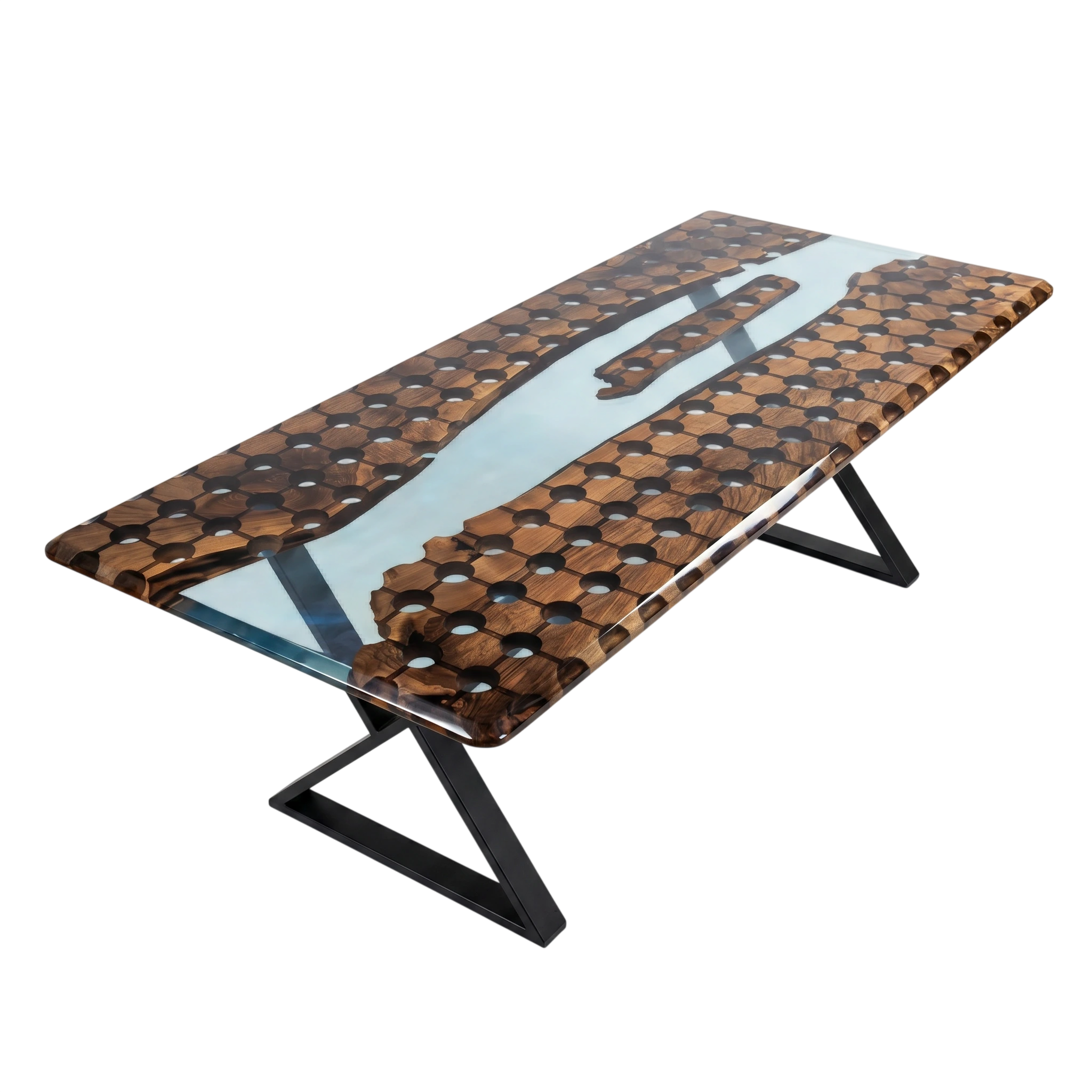 Lens Walnut Conference Table