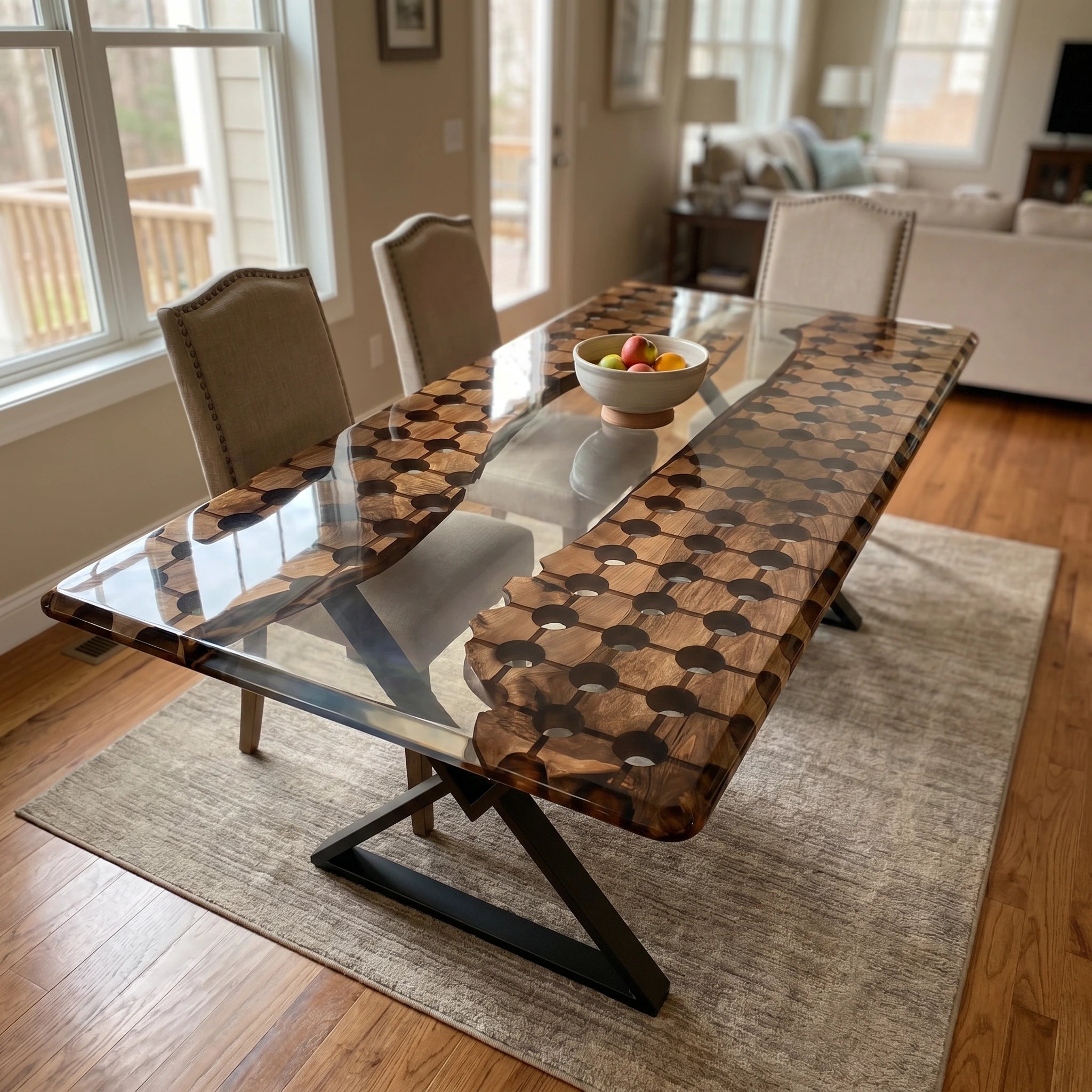 Lens Walnut Conference Table