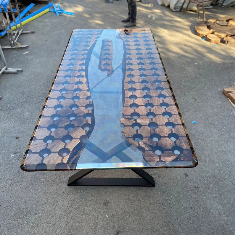 Lens Walnut Conference Table