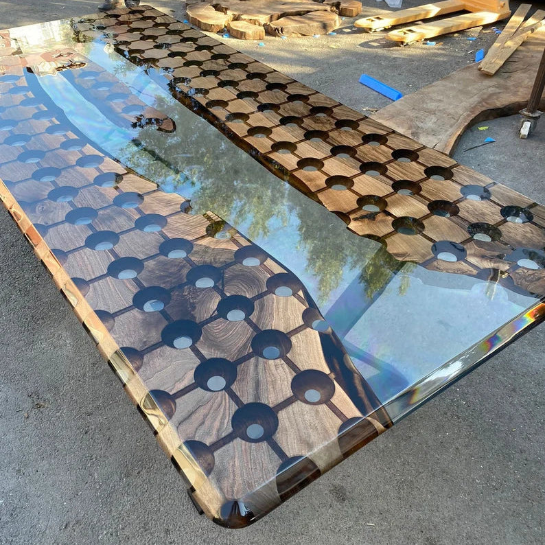 Lens Walnut Conference Table