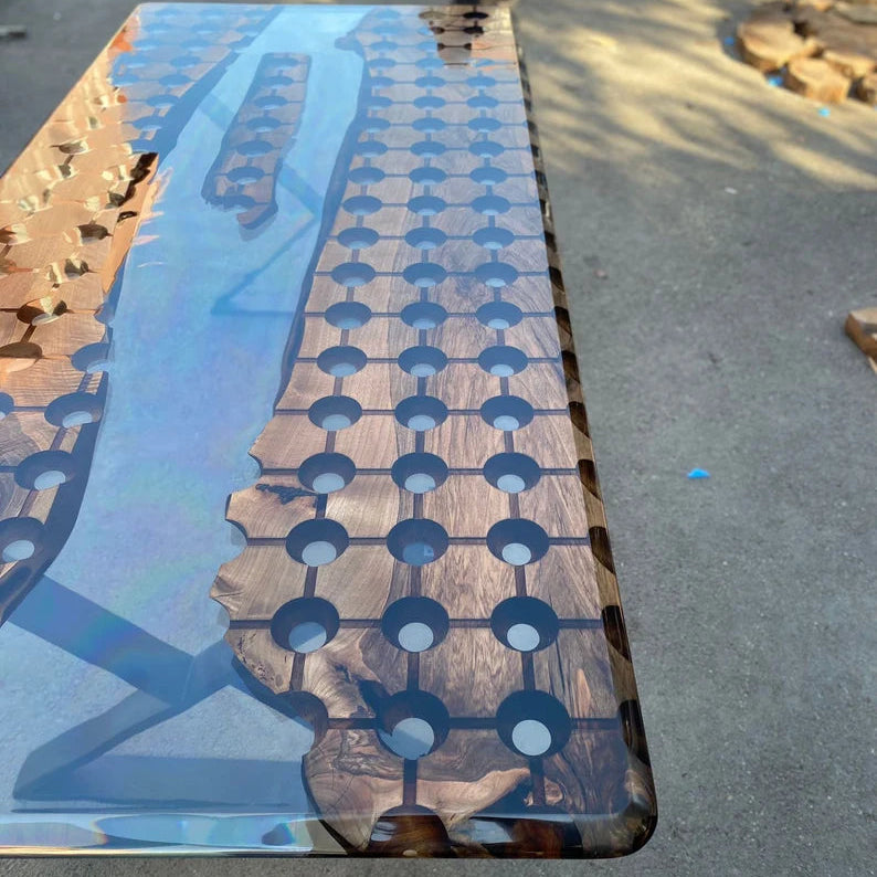 Lens Walnut Conference Table