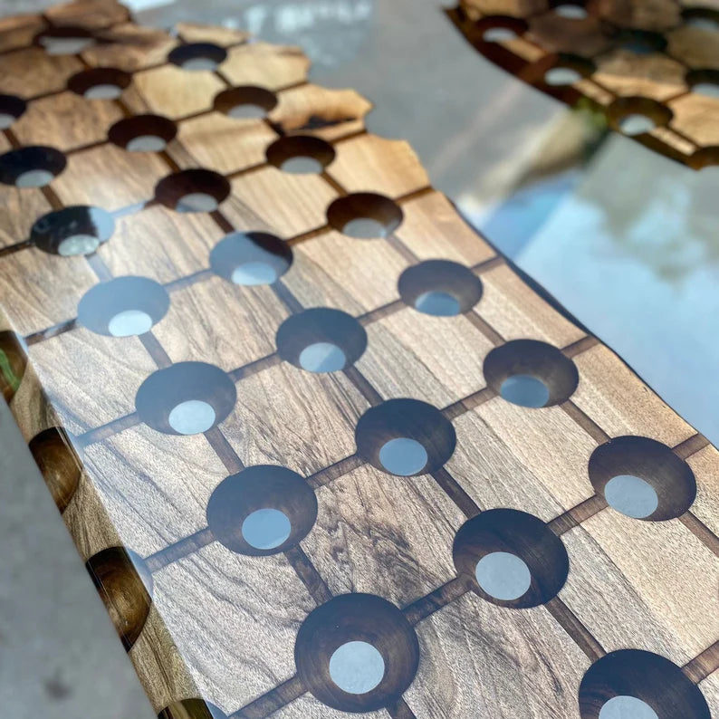 Lens Walnut Conference Table