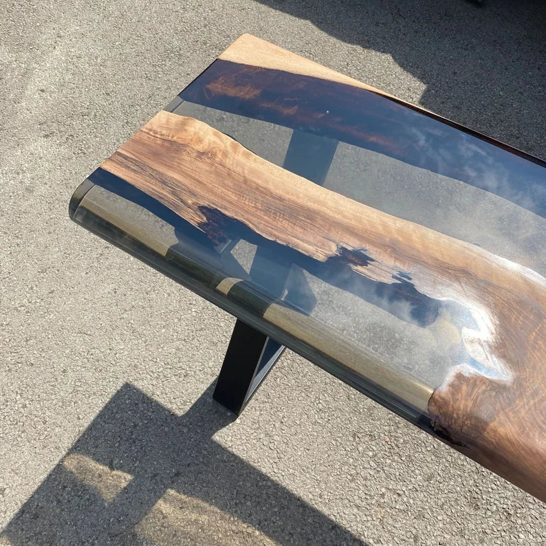 Driftwood Walnut Console Table